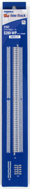 Tomix 1767 Wide PC 280mm Straight Track S280-WP(F) For Branched Track (N Scale)