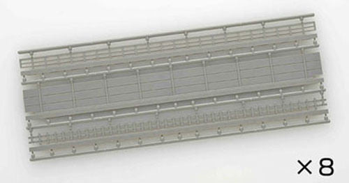 Tomix 3089 Walls For Wide Tracks S158.5 (8 Pcs.) (N Scale)