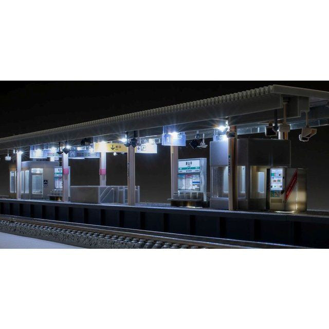 Tomix 4272 Island Platform (Urban Type) With Straight End Sections/ Lighting (N Scale)