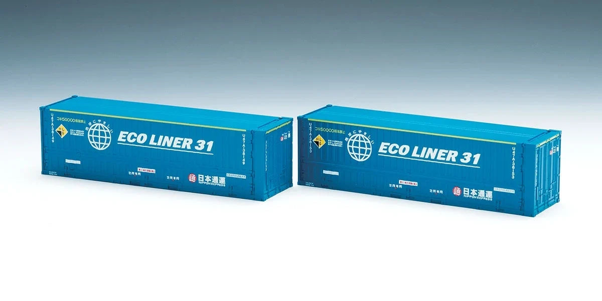 Tomix HO-3119 Type 47A-38000 31' Containers (Nippon Express) (2 Pieces) (HO Scale)