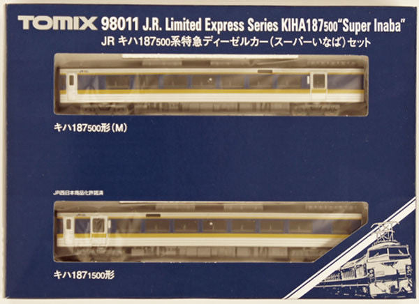 Tomix 98011 JR Diesel Train Series Type KIHA 187-500 Limited Express 'Super Inaba' 2 Cars Set (N Scale)