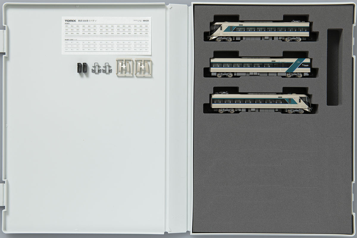  Tomix 98428 Tobu Series 500 Liberty 3 Cars Add-on Set (N Scale)