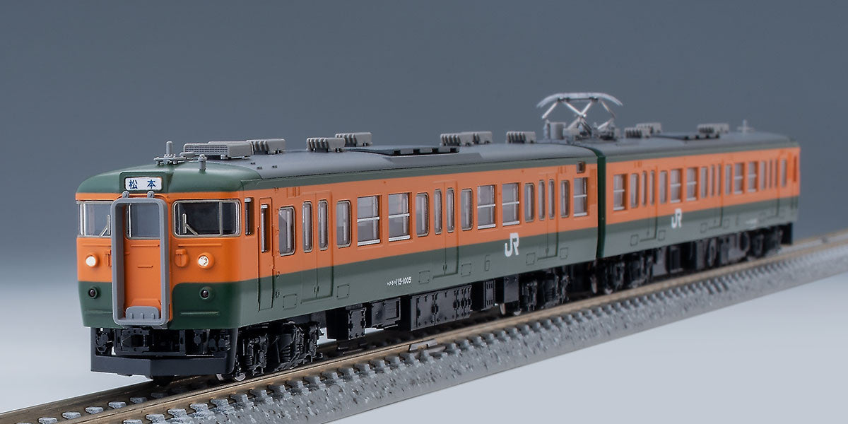  Tomix 98082 JNR Series 115-1000 Suburban Train (Shonan Color/ KUMOHA 114-1500) 2 Cars Set (N Scale)