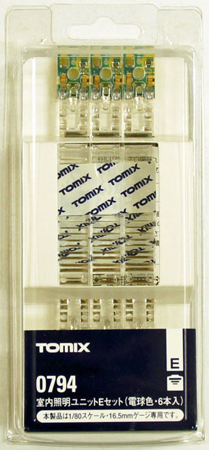 Tomix 0794 LED Interior Lighting Kit E (Incandescent-like Color) (6 Pcs.) (HO Scale)