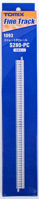  Tomix 1093 280mm Straight Track S280-PC (12 Pieces) (N Scale)