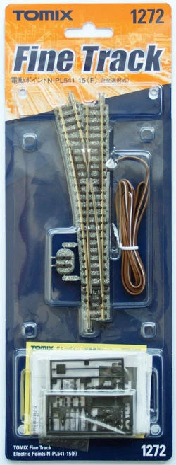  Tomix 1272 Electric Turnout N-PL541-15(F) Power-Routing (Selective) (N Scale)