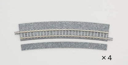  Tomix 1770 Wide PC 541mm Radius 15 Curve Track C541-15-WP(F) (4 Pieces) (N Scale)