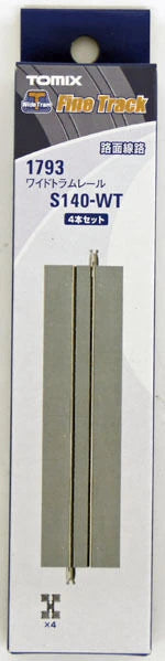  Tomix 1793 Wide Tram 140mm Straight Track S140-WT (4 Pieces) (N Scale)