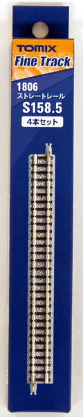  Tomix 1806 158.5mm Straight Track S158.5 (4 Pieces) (N Scale)