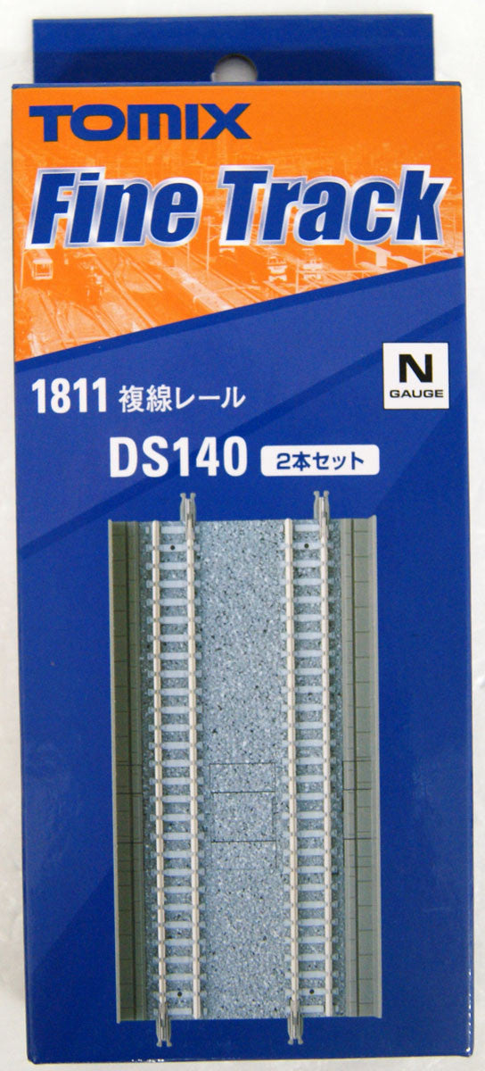  Tomix 1811 140mm Double Track DS140(F) (2 Pieces) (N Scale)