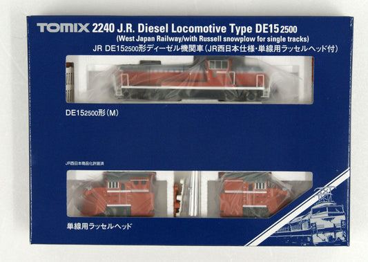  Tomix 2240 JR Diesel Locomotive Type DE15-2500 W/Plow West Japan Type (N Scale)