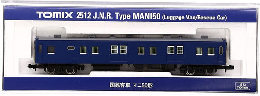  Tomix 2512 JNR Passenger Car Type MANI 50 (Luggage Van/ Rescue Car) (N Scale)