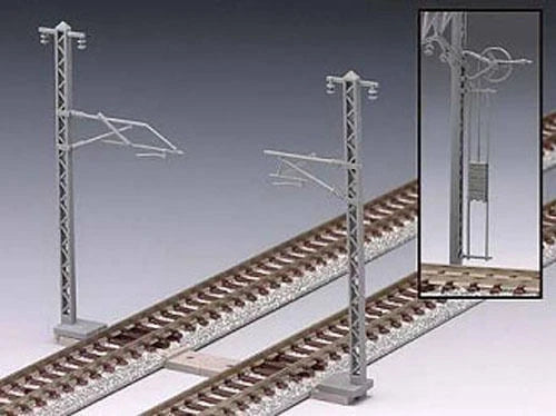 Tomix 3077 Overhead Wire Mast For Single Tracks (24 Pcs.) (N Scale)