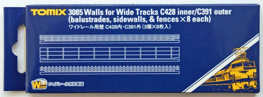  Tomix 3085 Walls For Wide Track C428 Inner / C391 Outer (N Scale)