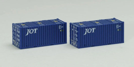  Tomix 3160 Type ISO 20' Containers (JOT) (2 Pieces) (N Scale)