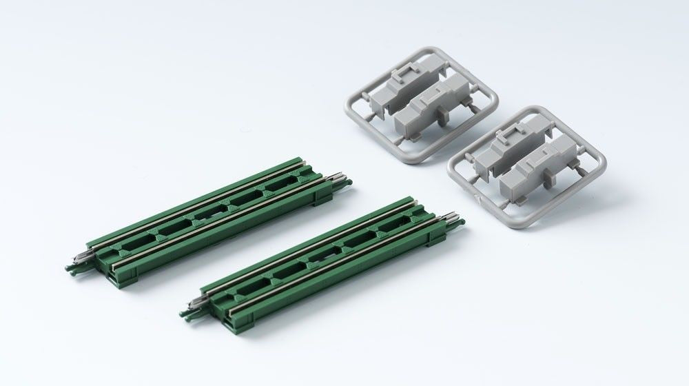  Tomix 3248 Trough Girder Bridge (Dark Green) (2 Pieces) (N Scale)