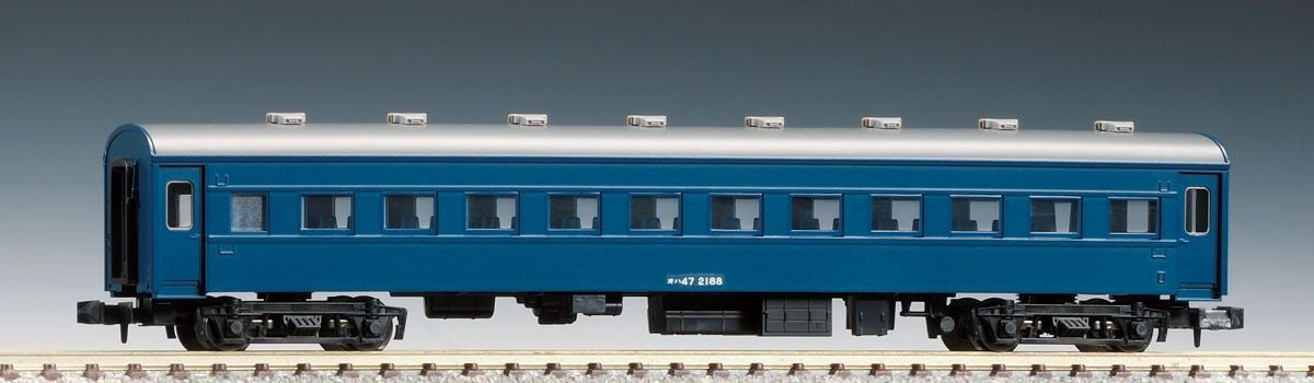  Tomix 8549 JNR Passenger Car Type OHA 47 (Blue) (N Scale)