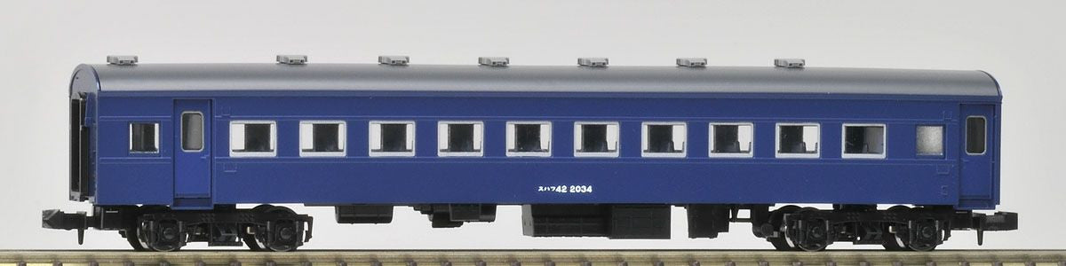  Tomix 9511 JNR Passenger Car Type SUHAFU 42 (Aluminum Sash/Blue) (N Scale)