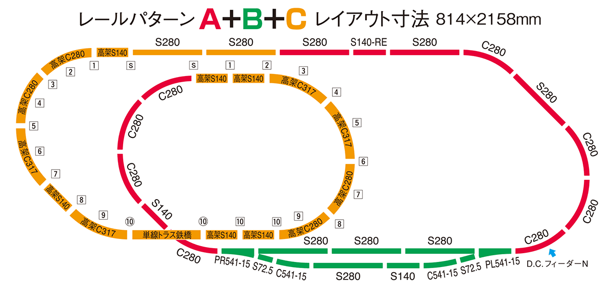  Tomix 90951 My Plan DX-PC (Track Layout A+B+C) With Power Controller (N Scale)