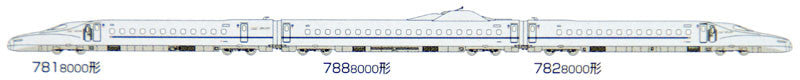  Tomix 92411 JR Series N700-8000 Kyushu Shinkansen 3 Cars Set (N Scale)
