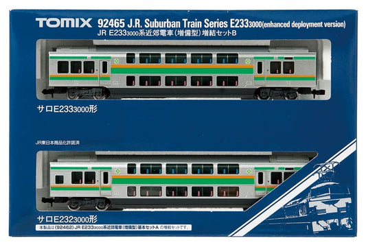 Tomix 92465 Series E233-3000 Enhanced Deployment Ver. 2 Cars Add-on Set B (N Scale)