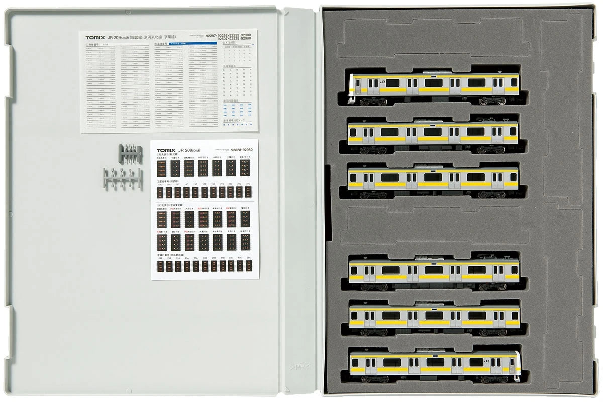  Tomix 92828 JR Series 209-500 Commuter Train (Sobu Line) 6 Cars Set (N Scale)