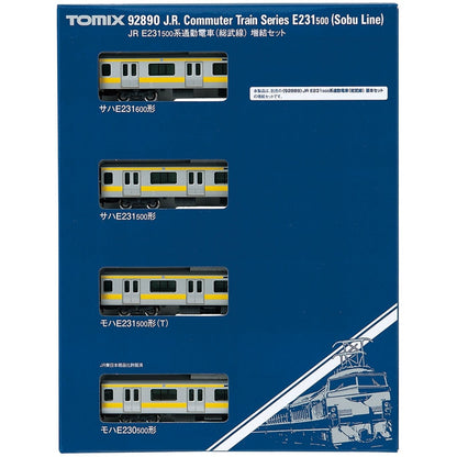  Tomix 92890 Series E231-500 Sobu Line 4 Cars Add-on Set (N Scale)