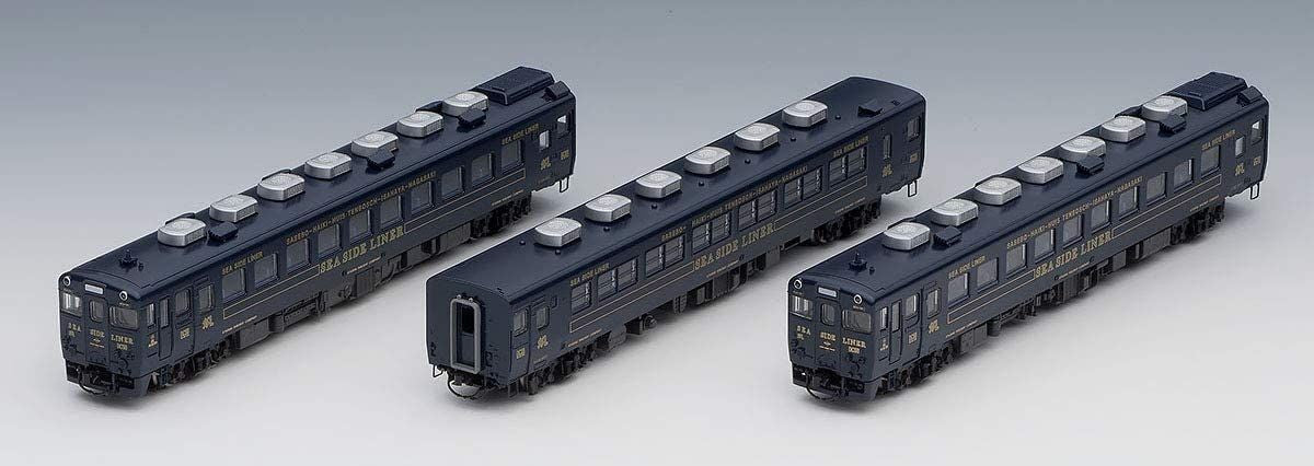 Tomix 97918 JR Series KIHA 58 Diesel Car (Rapid Seaside Liner/ Dark Blue/ KIHA 28 5200) 3 Cars Set (N Scale)