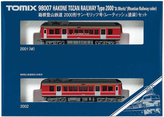  Tomix 98007 Hakone Mountain Railway Type 2000 St. Moritz 2 Cars Set (N Scale)
