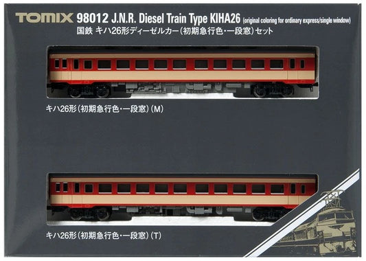  Tomix 98012 JNR Diesel Train Type KIHA 26 2 Cars Set (N Scale)
