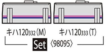  Tomix 98095 JR Type KIHA 120-300 Diesel Train (Fukuen Line) 2 Cars Set (N Scale)