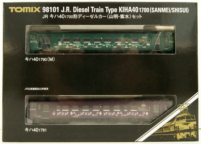  Tomix 98101 JR Type KIHA 40-1700 Diesel Car (Sanmei/Shisui) 2 Cars Set (N Scale)