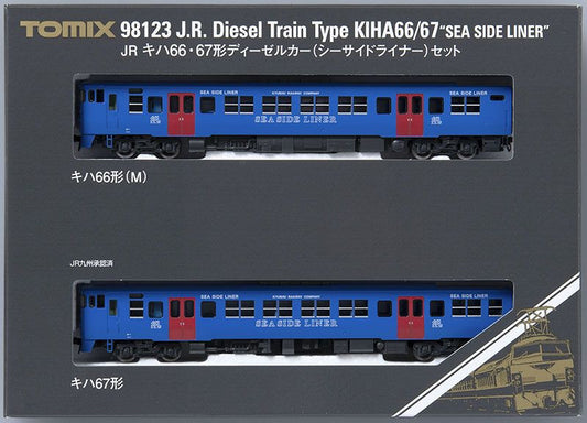  Tomix 98123 JR Type KIHA66/67 Diesel Car (Seaside Liner) 2 Cars Set (N Scale)