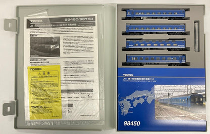  Tomix 98450 JR Series 14 Type 15 Limited Express Sleeper Passenger Car (Comet) 4 Cars Set (N Scale)