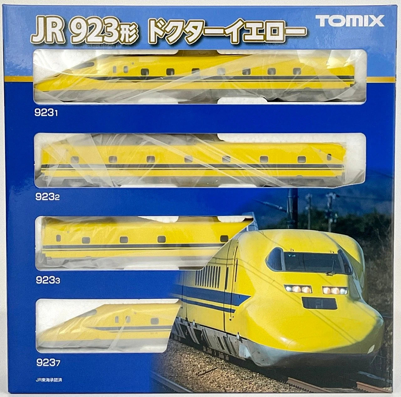  Tomix 98480 JR Type 923 Shinkansen Electric Track Comprehensive Test Vehicle (Doctor Yellow) 4 Cars Set (N Scale)