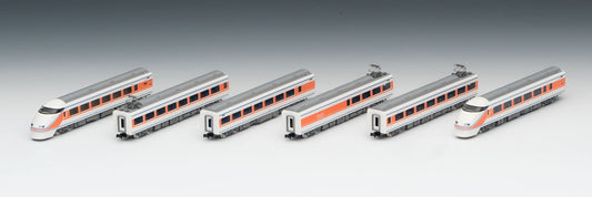 Tomix 98630 Tobu Railway Series 100 'Spacia' (Sunny Coral Orange Color/Nikko Moude Emblem) 6 Cars Set (N Scale)