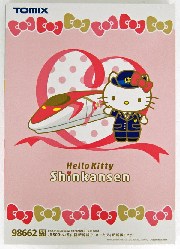  Tomix 98662 JR Series 500-7000 Sanyo Shinkansen 'Hello Kitty' 8 Cars Set (N Scale)