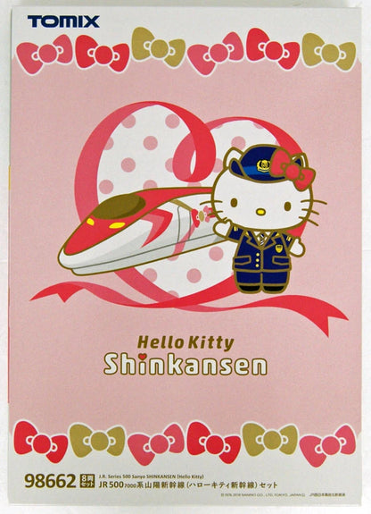  Tomix 98662 JR Series 500-7000 Sanyo Shinkansen 'Hello Kitty' 8 Cars Set (N Scale)