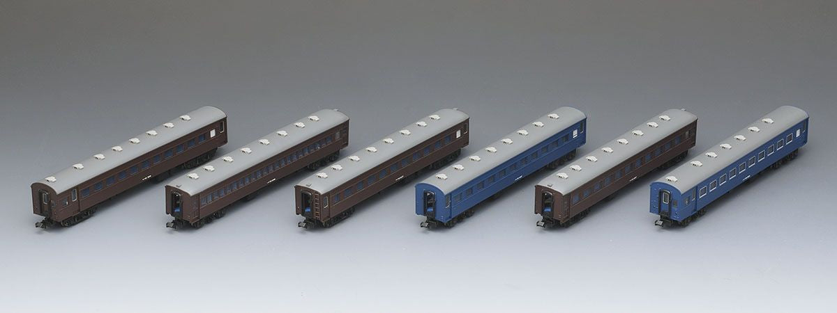  Tomix 98712 JNR Old Passenger Car (Tohoku Main Line Ordinary Train) 6 Cars Set (N Scale)