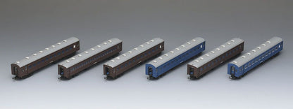  Tomix 98712 JNR Old Passenger Car (Tohoku Main Line Ordinary Train) 6 Cars Set (N Scale)