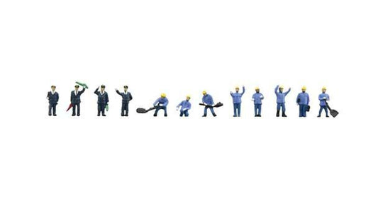  Tomix (TomyTec) N 329251 Railway Workers, Set #2 (12)